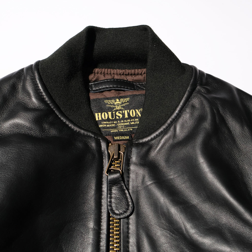 HOUSTON / 8191 SHEEP LEATHER MA-1 FLIGHT JACKET