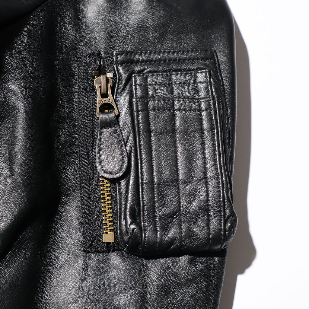 HOUSTON / 8191 SHEEP LEATHER MA-1 FLIGHT JACKET