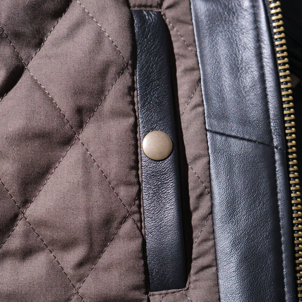 HOUSTON / 8191 SHEEP LEATHER MA-1 FLIGHT JACKET