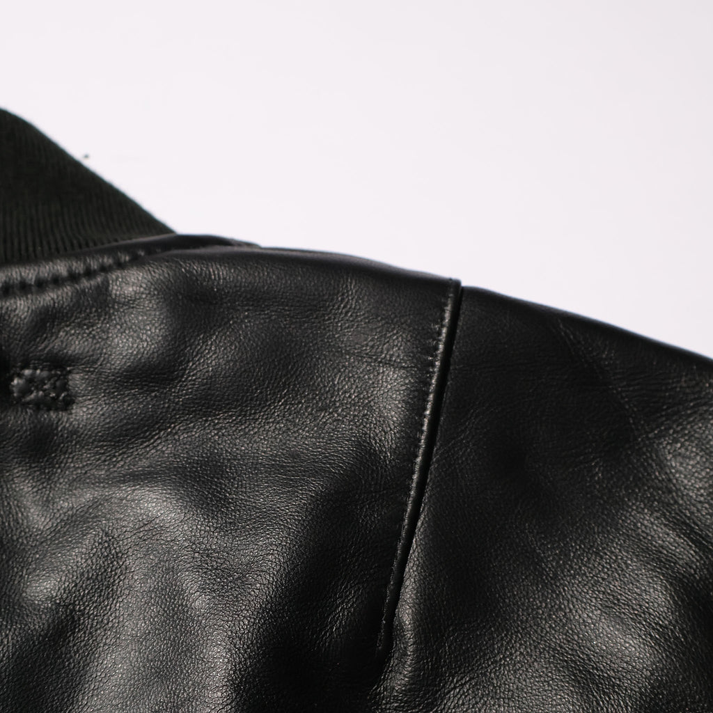 HOUSTON / 8191 SHEEP LEATHER MA-1 FLIGHT JACKET