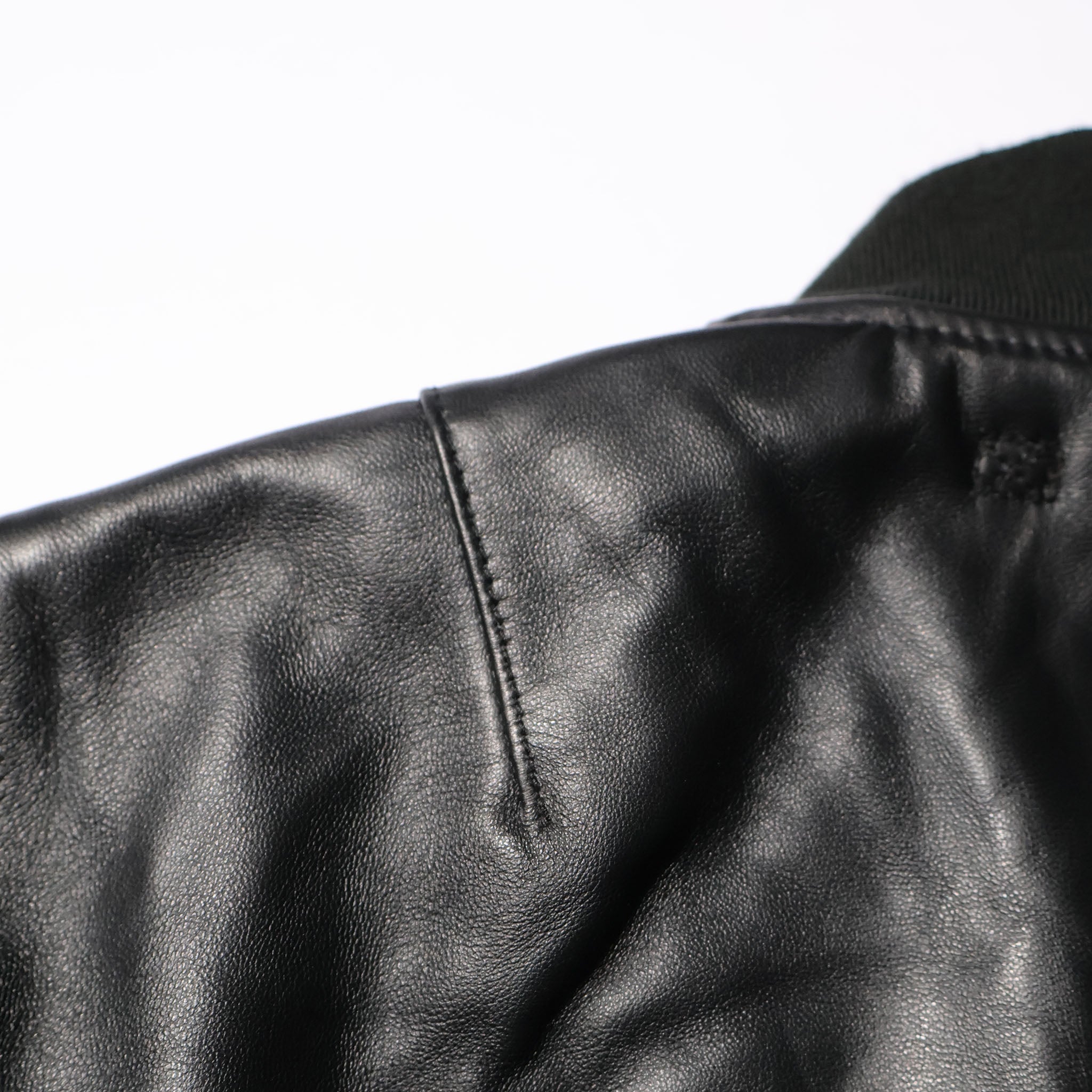 HOUSTON / 8191 SHEEP LEATHER MA-1 FLIGHT JACKET