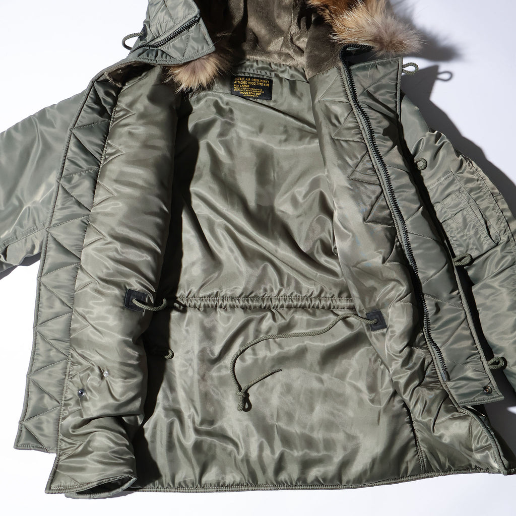 HOUSTON / 50317 N-3B FLIGHT JACKET OLIVE