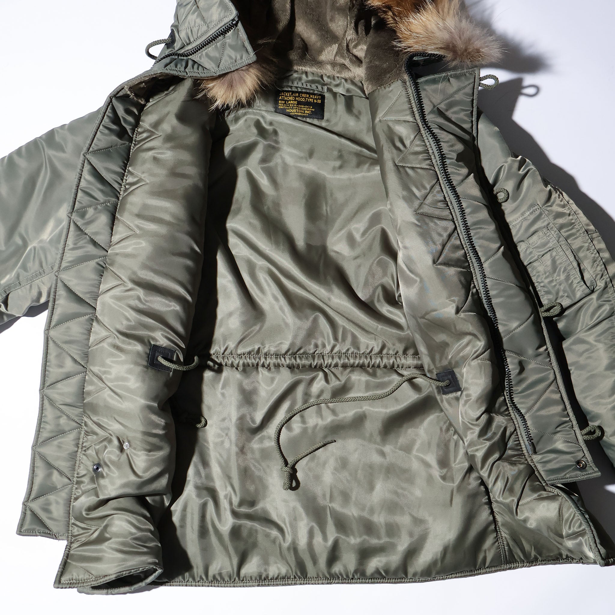 HOUSTON / 50317 N-3B FLIGHT JACKET OLIVE