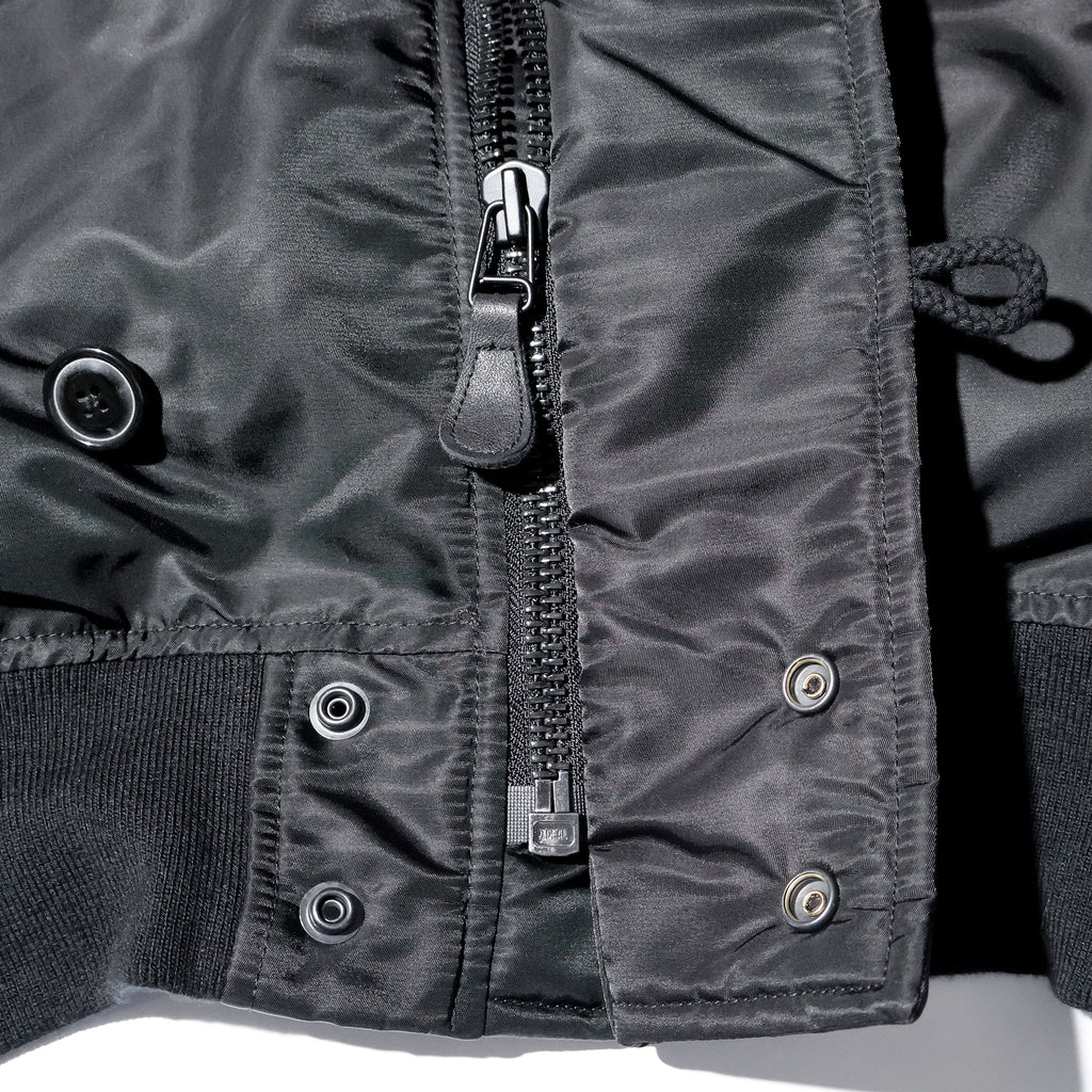 HOUSTON / 51536 N-2B FLIGHT JACKET BLACK