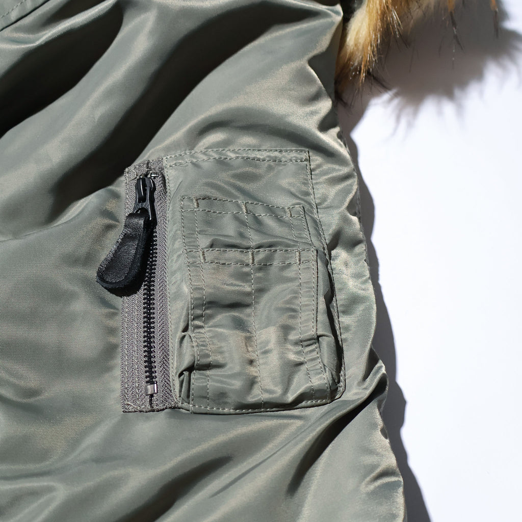 HOUSTON / 51536 N-2B FLIGHT JACKET OLIVE