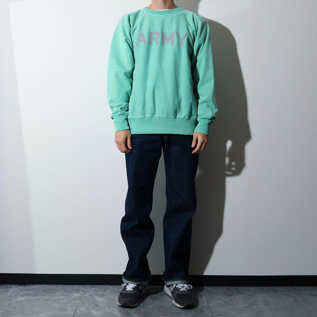 HOUSTON / 22344 PIGMENT R/W SWEAT SHIRT (ARMY) MINT
