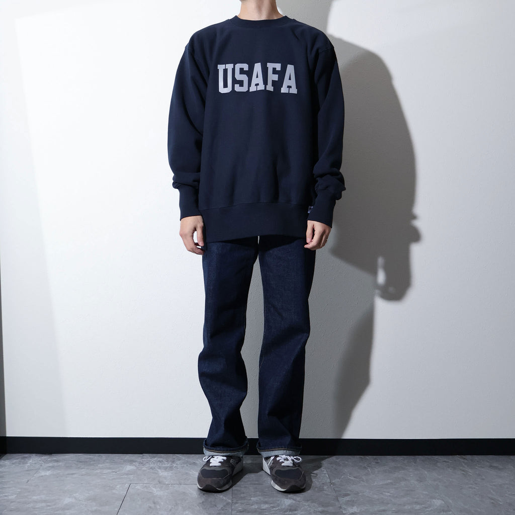 HOUSTON / 22369 PRINT U.S COTTON R/W SWEAT (USAFA) NAVY