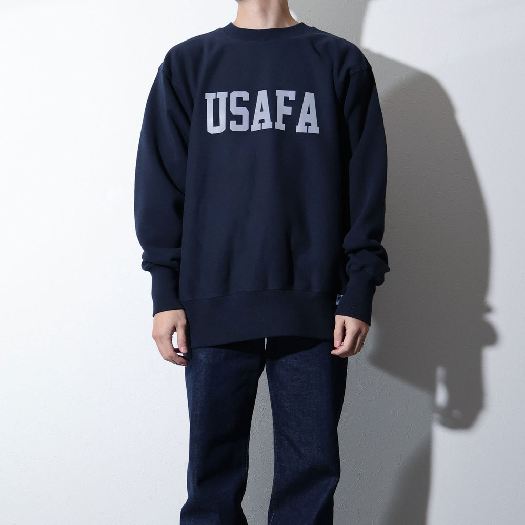 HOUSTON / 22369 PRINT U.S COTTON R/W SWEAT (USAFA) NAVY