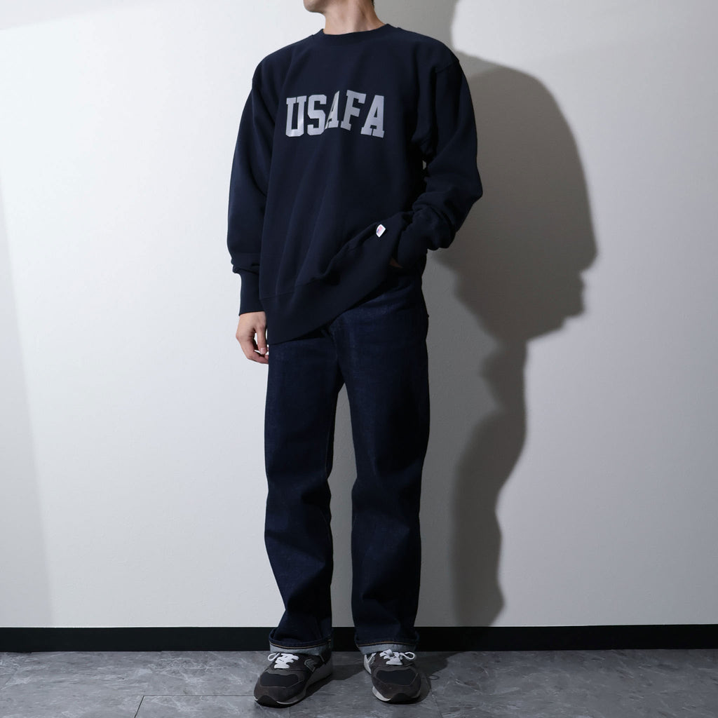 HOUSTON / 22369 PRINT U.S COTTON R/W SWEAT (USAFA) NAVY