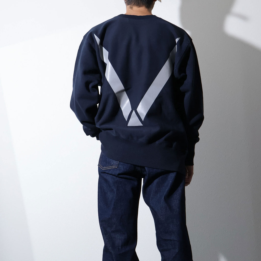 HOUSTON / 22369 PRINT U.S COTTON R/W SWEAT (USAFA) NAVY