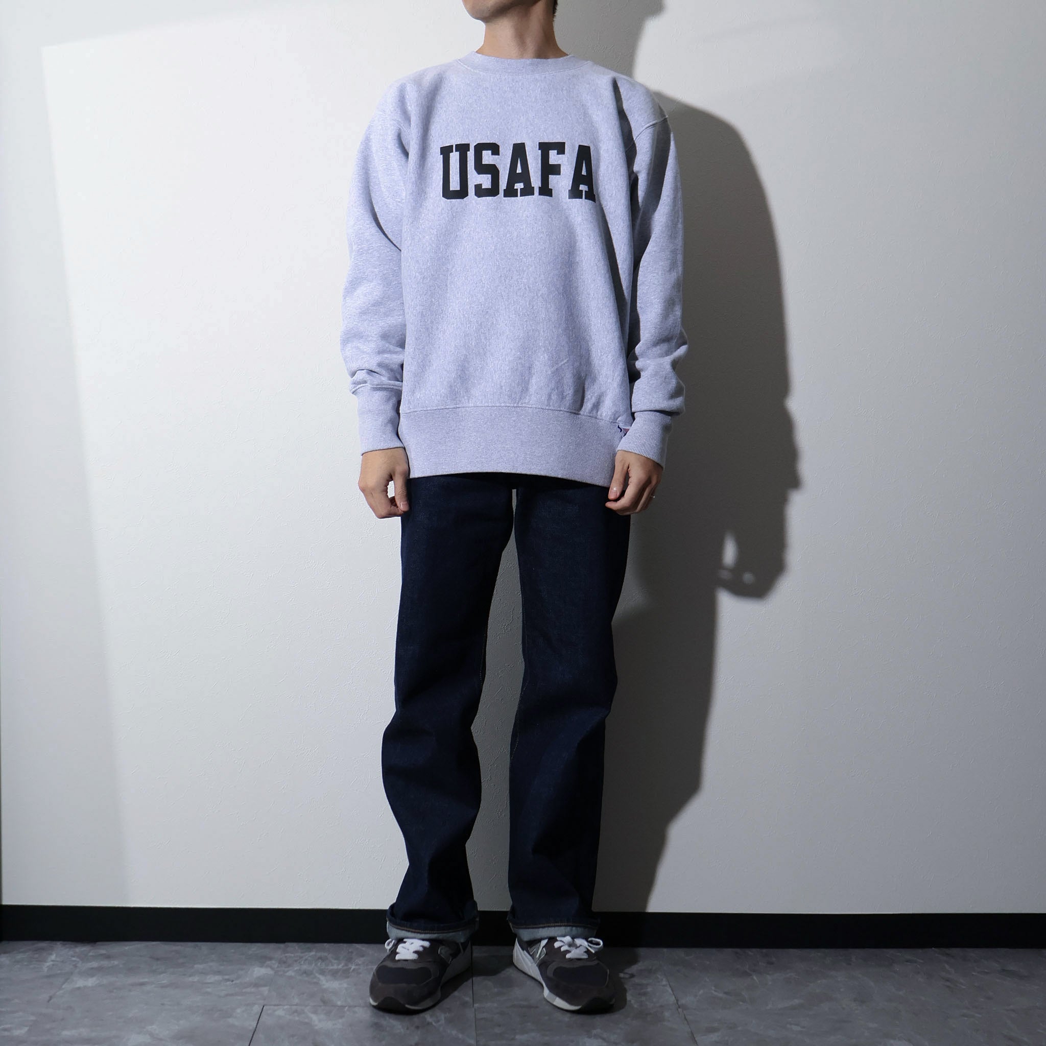 HOUSTON / 22369 PRINT U.S COTTON R/W SWEAT (USAFA) GRAY