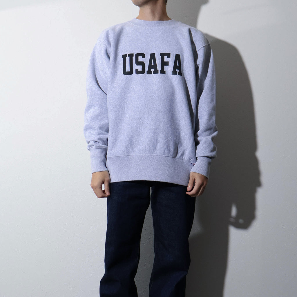 HOUSTON / 22369 PRINT U.S COTTON R/W SWEAT (USAFA) GRAY