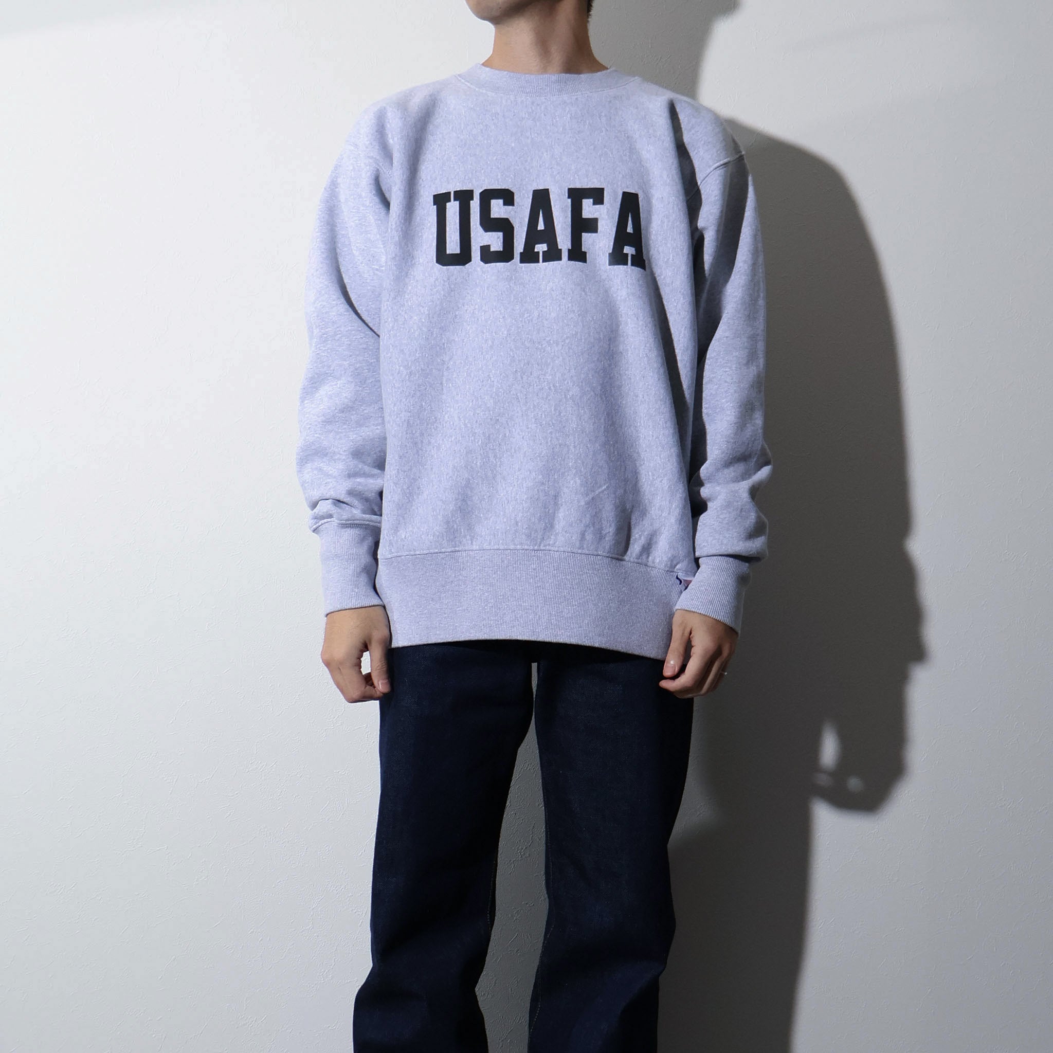 HOUSTON / 22369 PRINT U.S COTTON R/W SWEAT (USAFA) GRAY