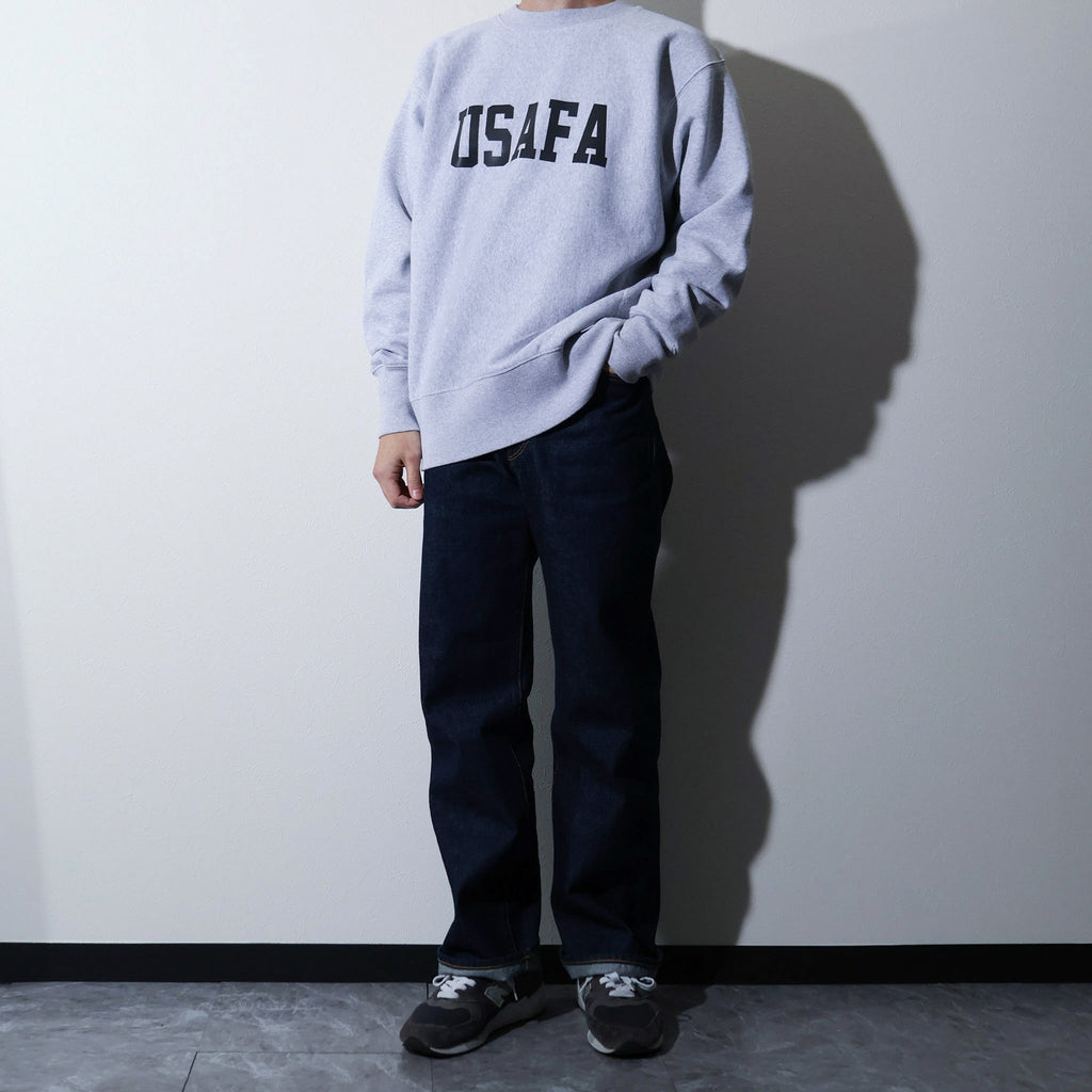 HOUSTON / 22369 PRINT U.S COTTON R/W SWEAT (USAFA) GRAY