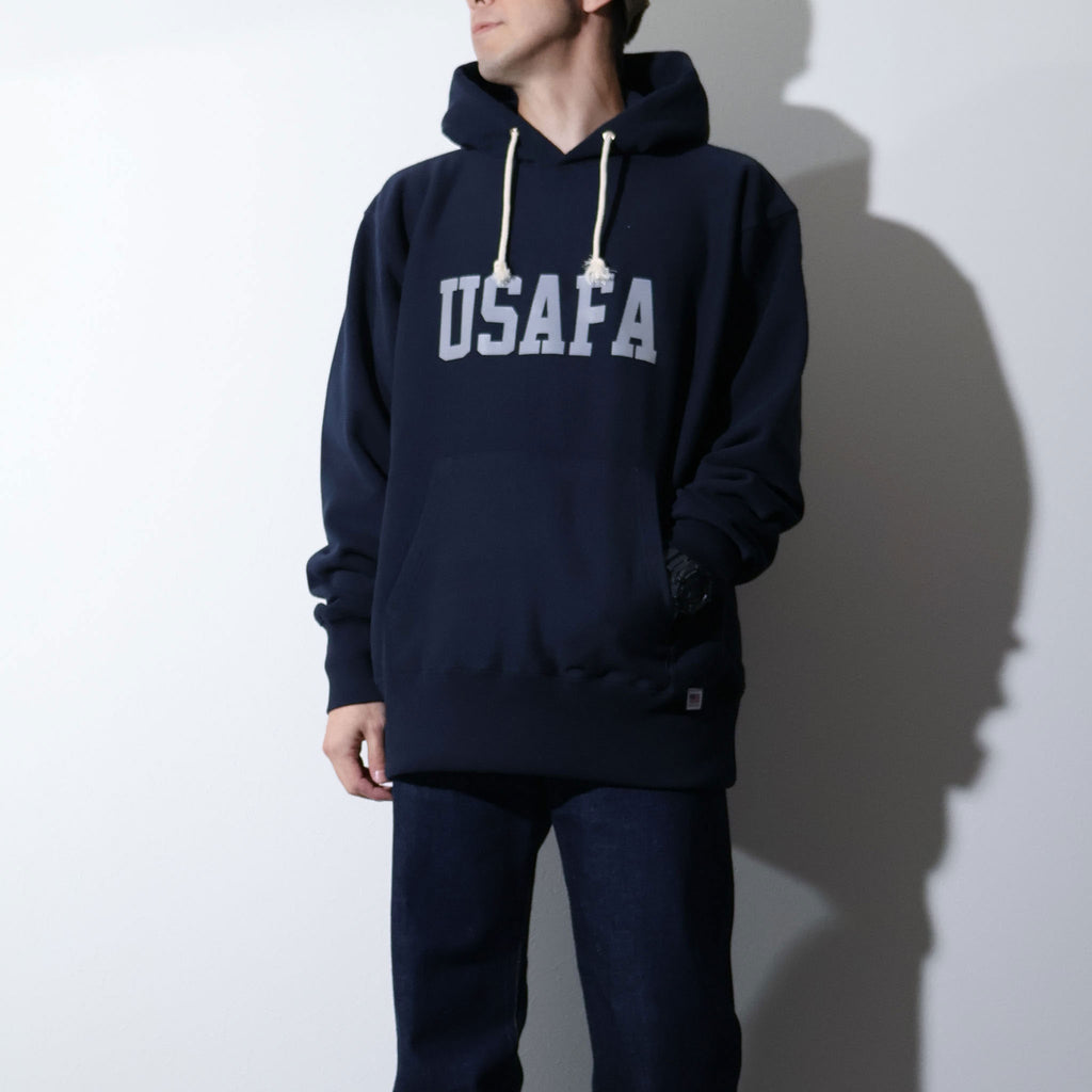 HOUSTON / 22370 PRINT U.S COTTON R/W HOODIE (USAFA) NAVY