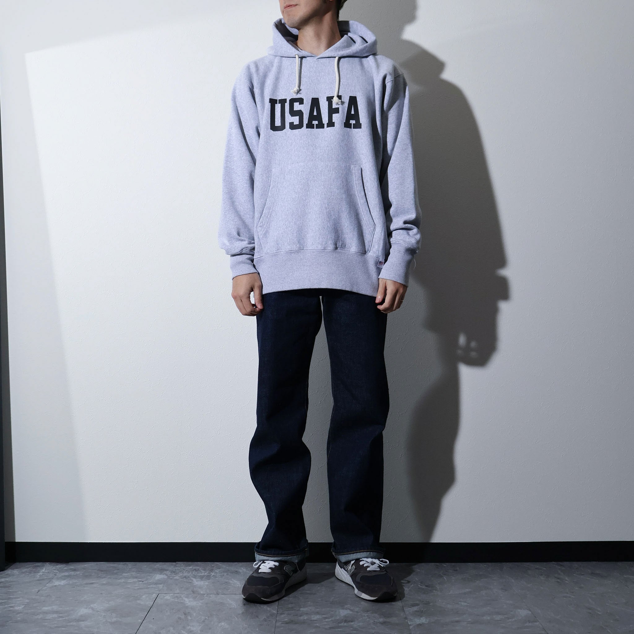 HOUSTON / 22370 PRINT U.S COTTON R/W HOODIE (USAFA) GRAY