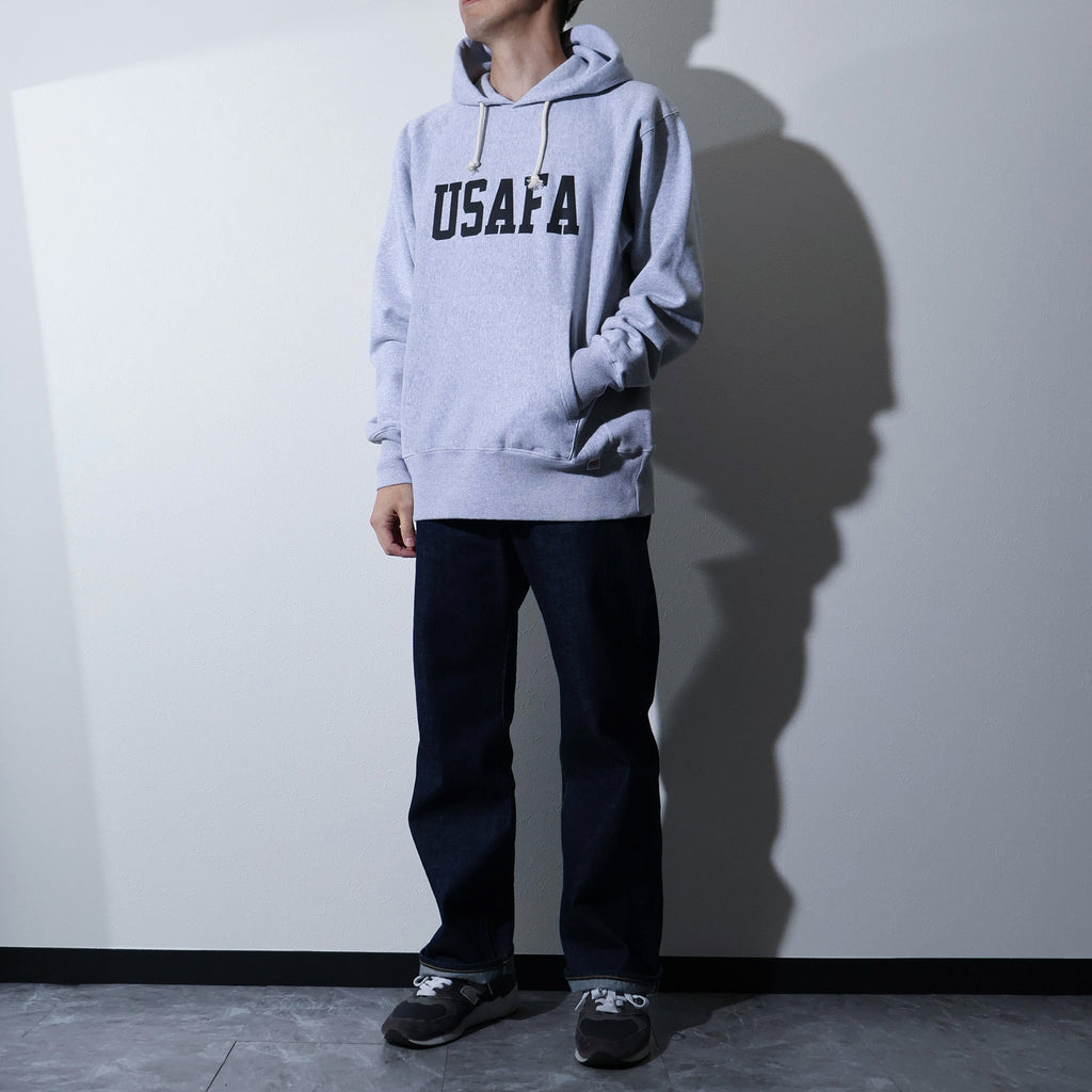 HOUSTON / 22370 PRINT U.S COTTON R/W HOODIE (USAFA) GRAY
