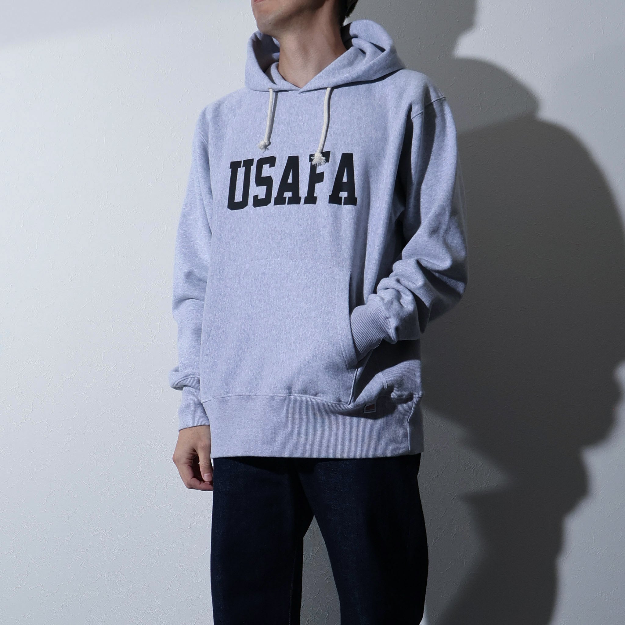 HOUSTON / 22370 PRINT U.S COTTON R/W HOODIE (USAFA) GRAY