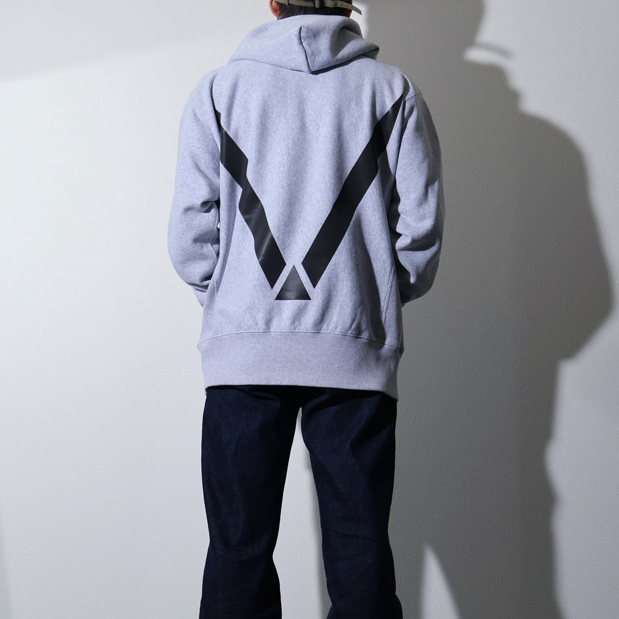 HOUSTON / 22370 PRINT U.S COTTON R/W HOODIE (USAFA) GRAY