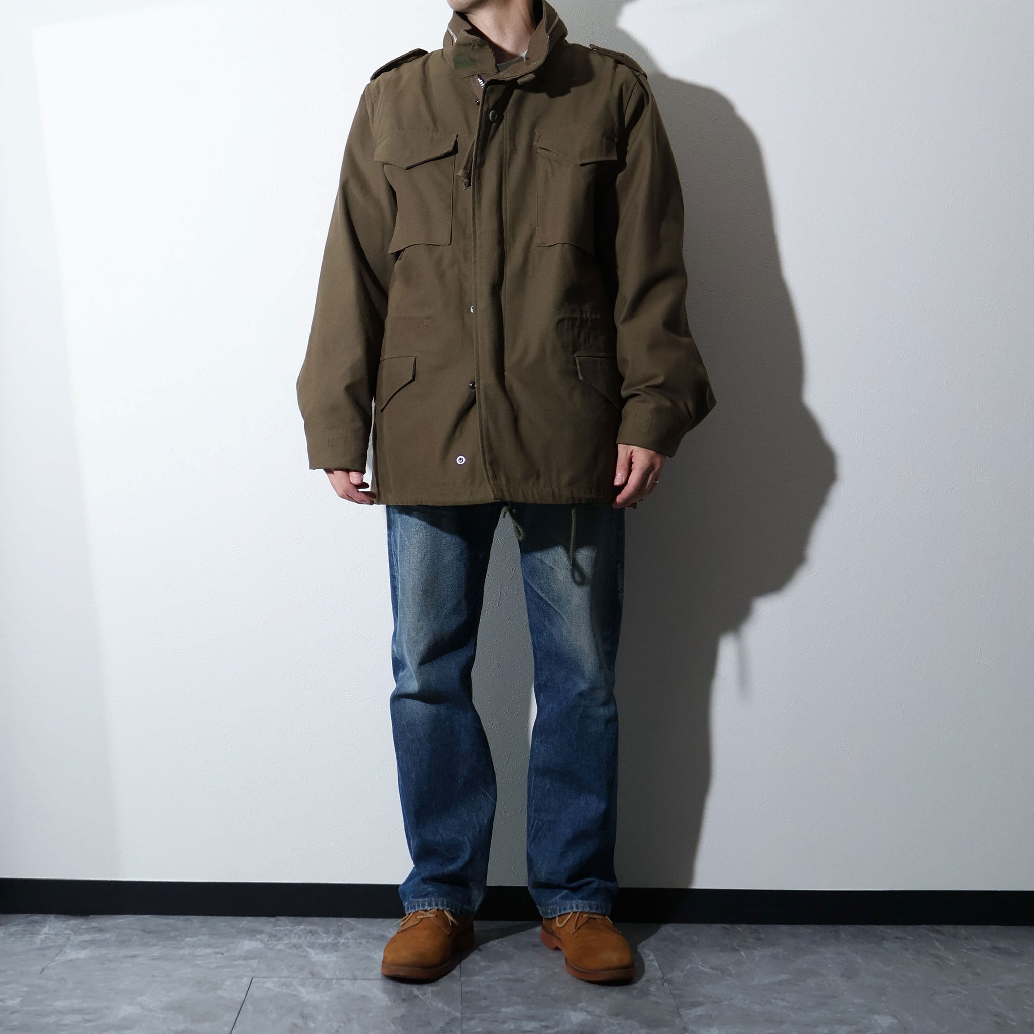 HOUSTON / 50815 M-65 JACKET with LINER DARK OLIVE - TRUTH