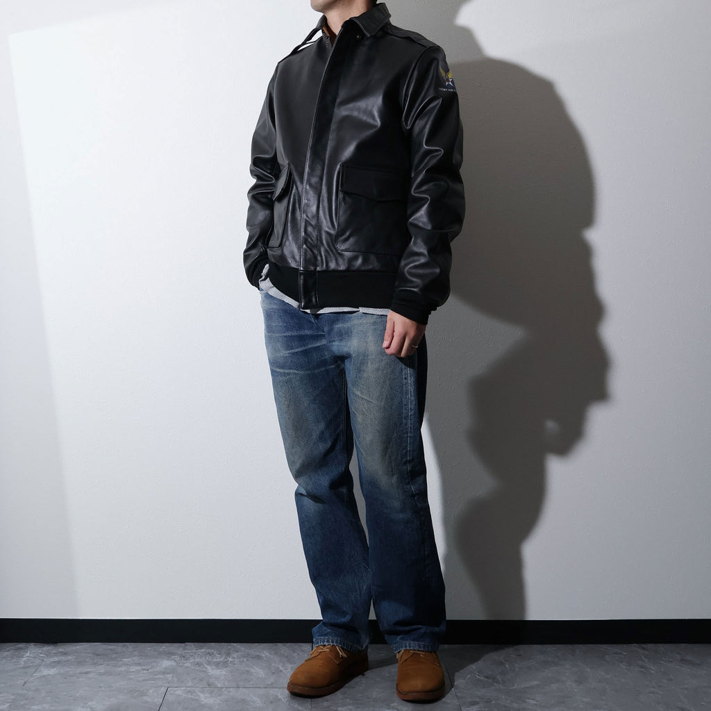 HOUSTON / 8173 A-2 LEATHER JACKET