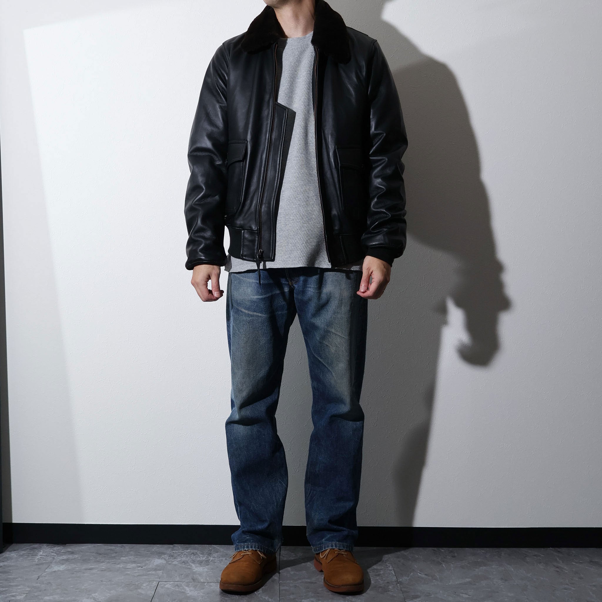 HOUSTON / 8172 G-1 LEATHER JACKET