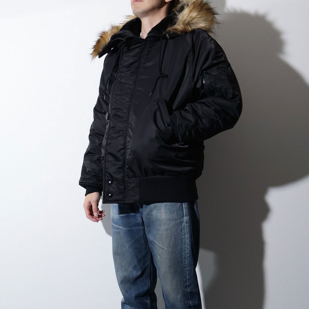 HOUSTON / 51536 N-2B FLIGHT JACKET BLACK