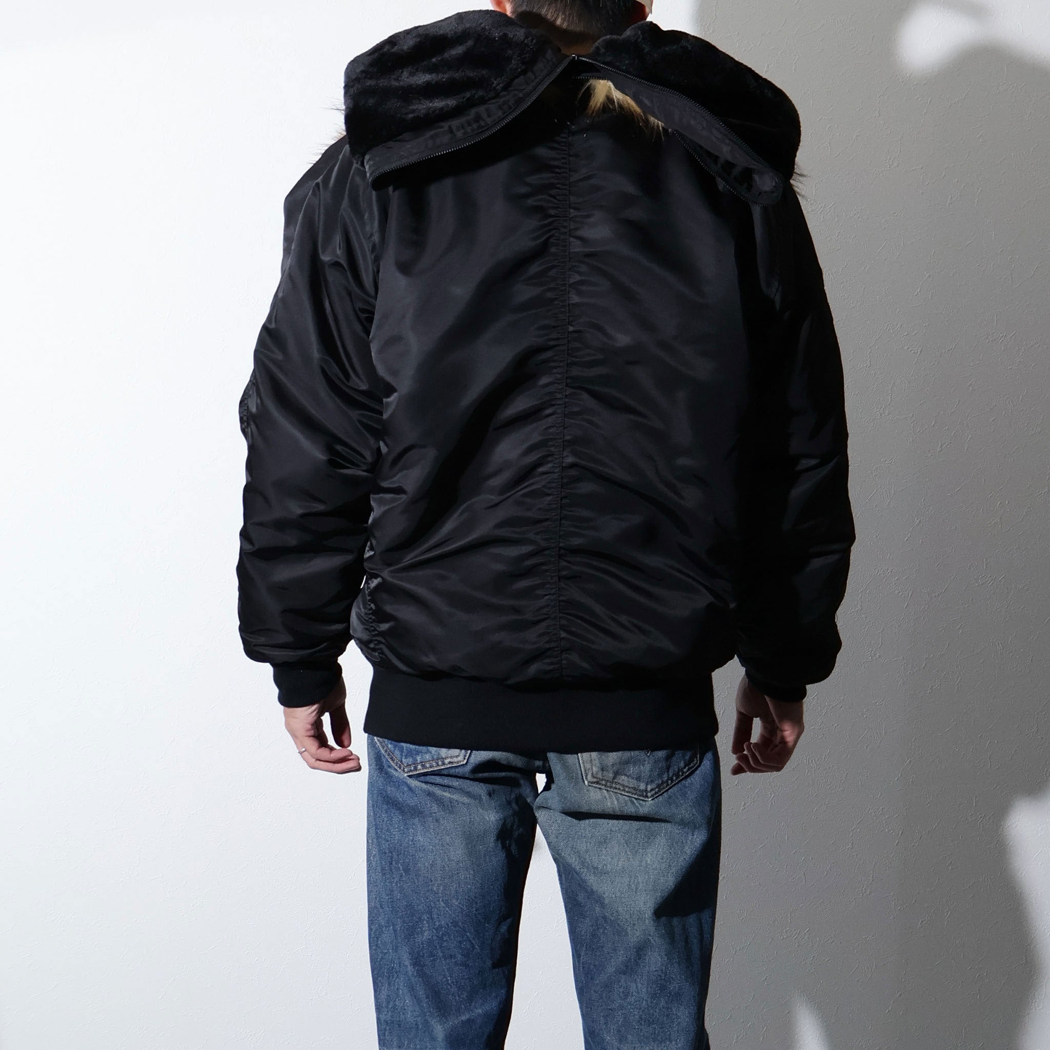 HOUSTON / 51536 N-2B FLIGHT JACKET BLACK