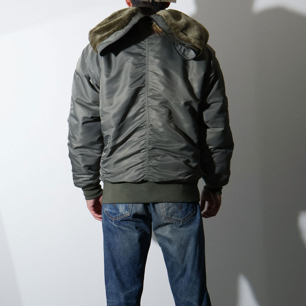 HOUSTON / 51536 N-2B FLIGHT JACKET OLIVE