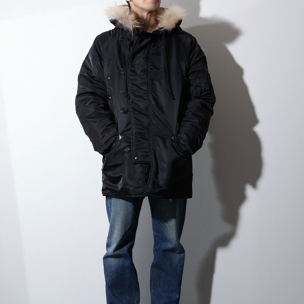 HOUSTON / 50317 N-3B FLIGHT JACKET BLACK