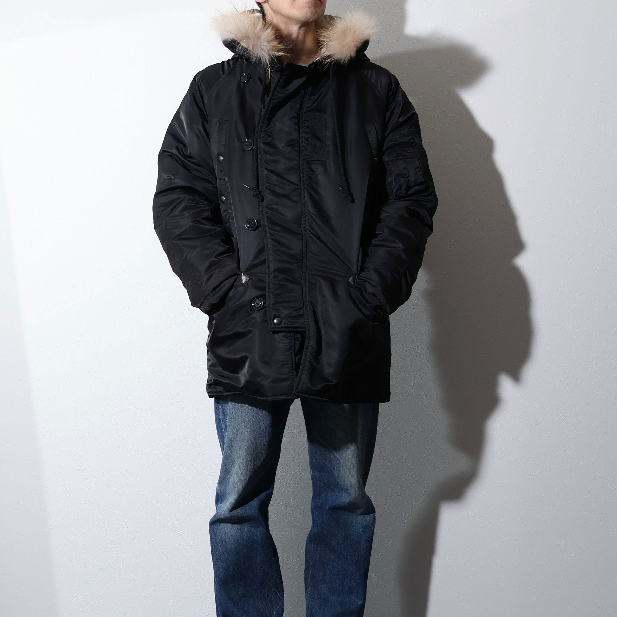 HOUSTON / 50317 N-3B FLIGHT JACKET BLACK