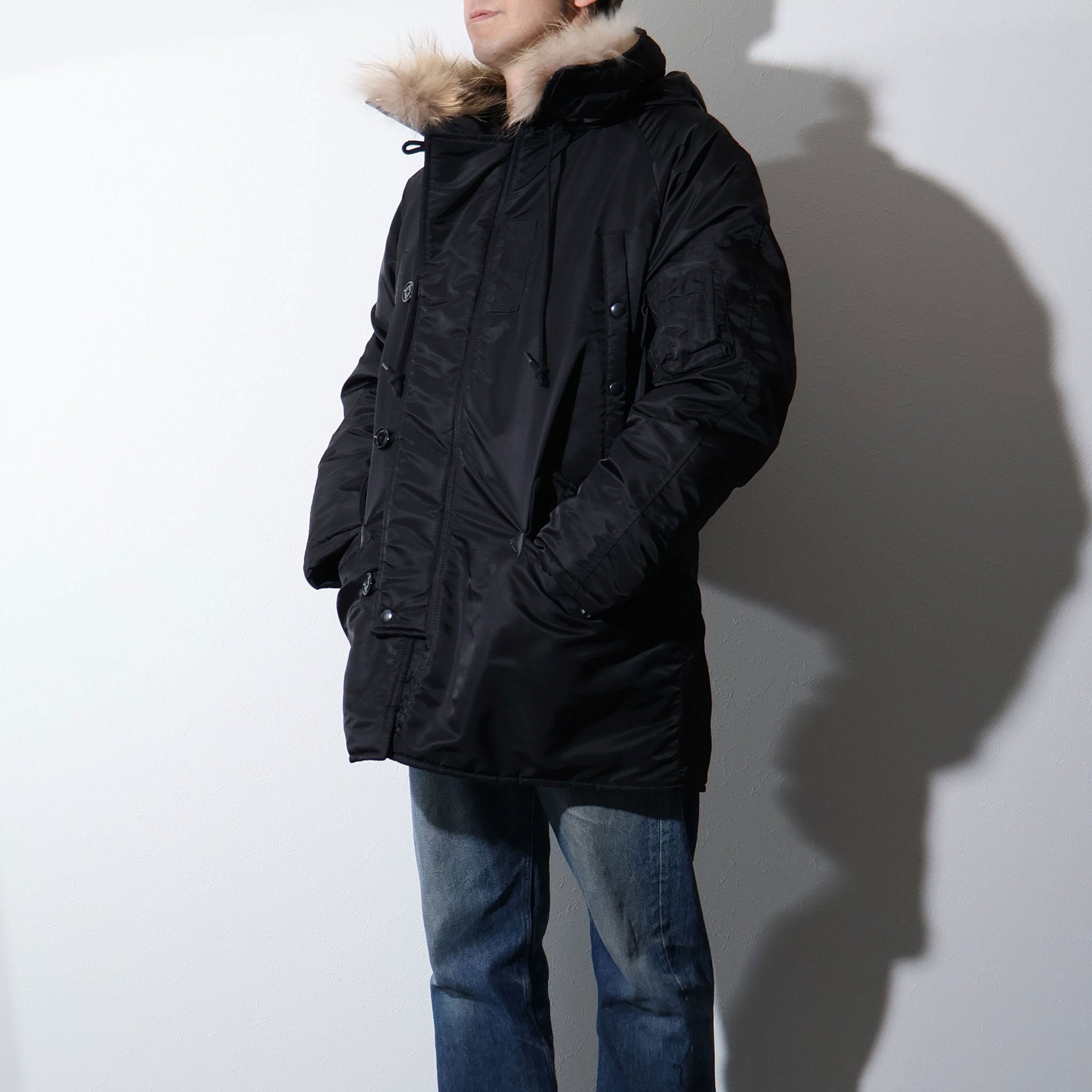 HOUSTON / 50317 N-3B FLIGHT JACKET BLACK