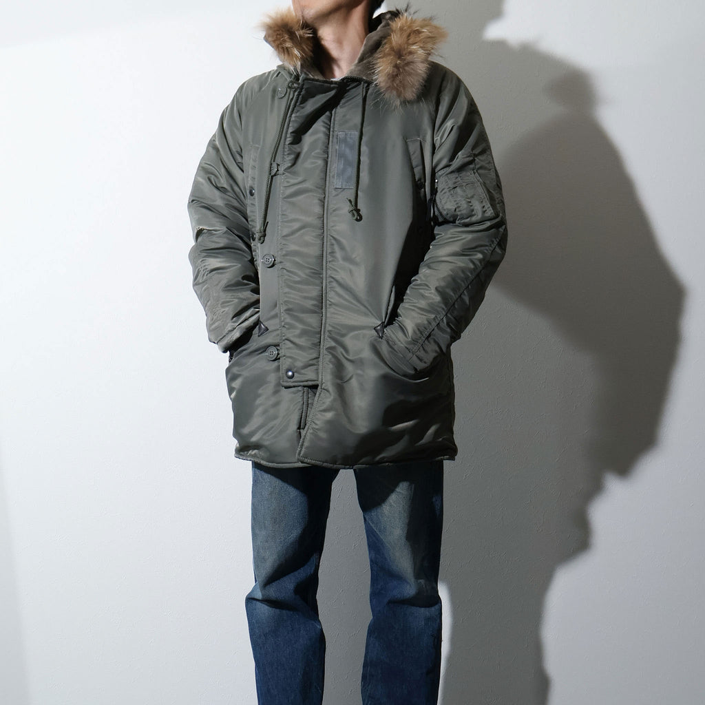 HOUSTON / 50317 N-3B FLIGHT JACKET OLIVE