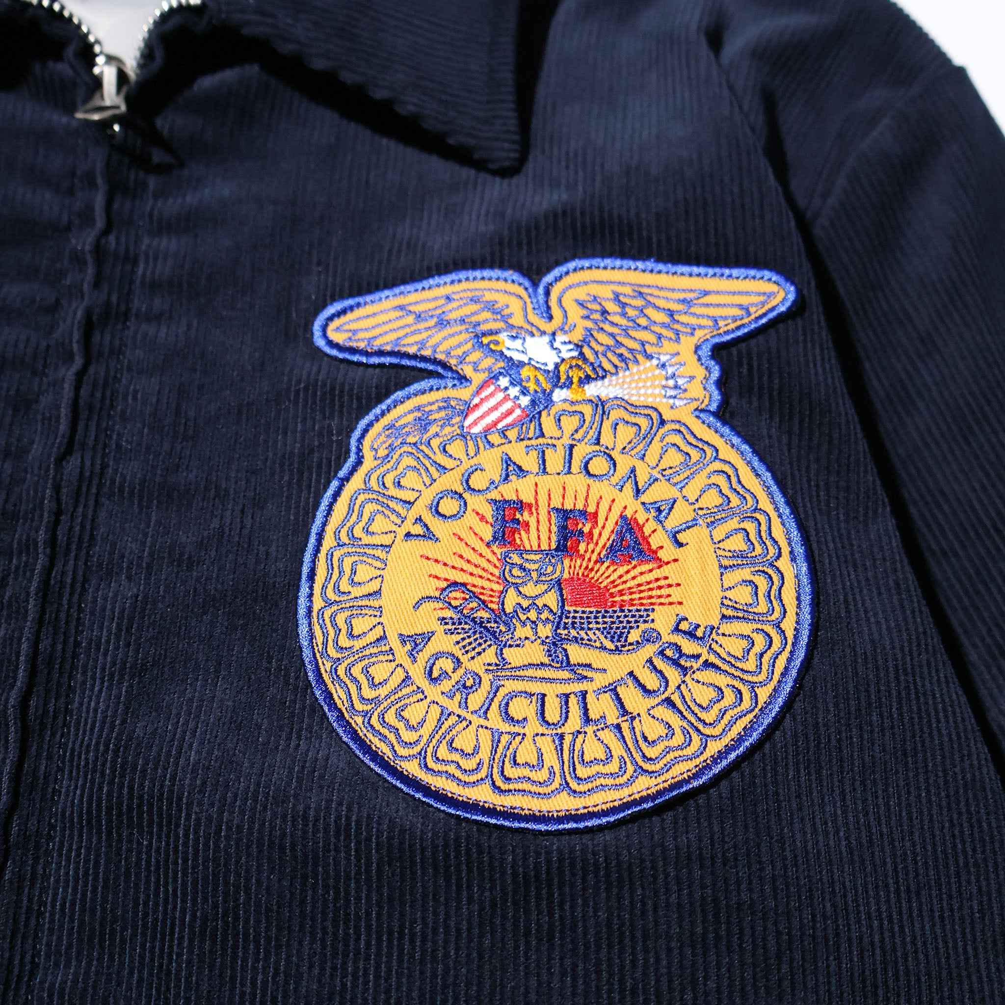 HOUSTON / 51448 CORDUROY EMBROIDERY JACKET (FFA) NAVY
