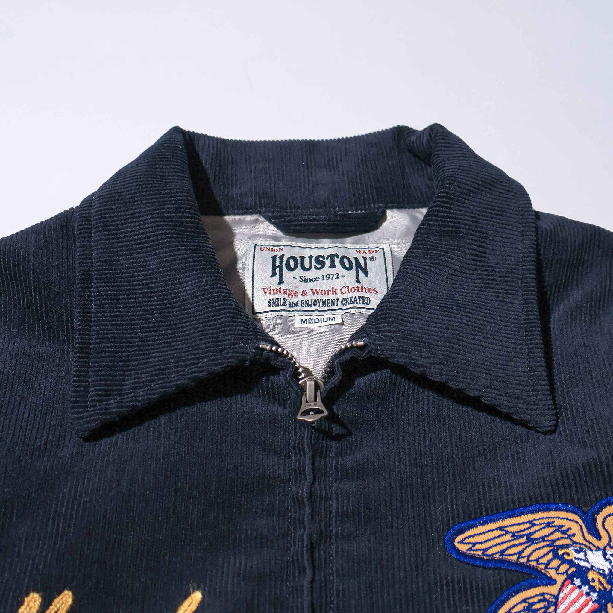 HOUSTON / 51448 CORDUROY EMBROIDERY JACKET (FFA) NAVY
