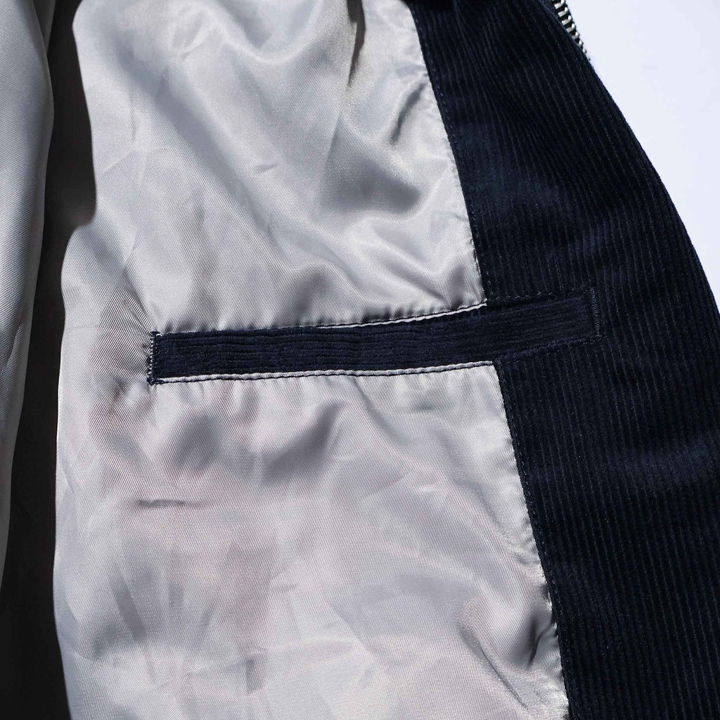 HOUSTON / 51448 CORDUROY EMBROIDERY JACKET (FFA) NAVY