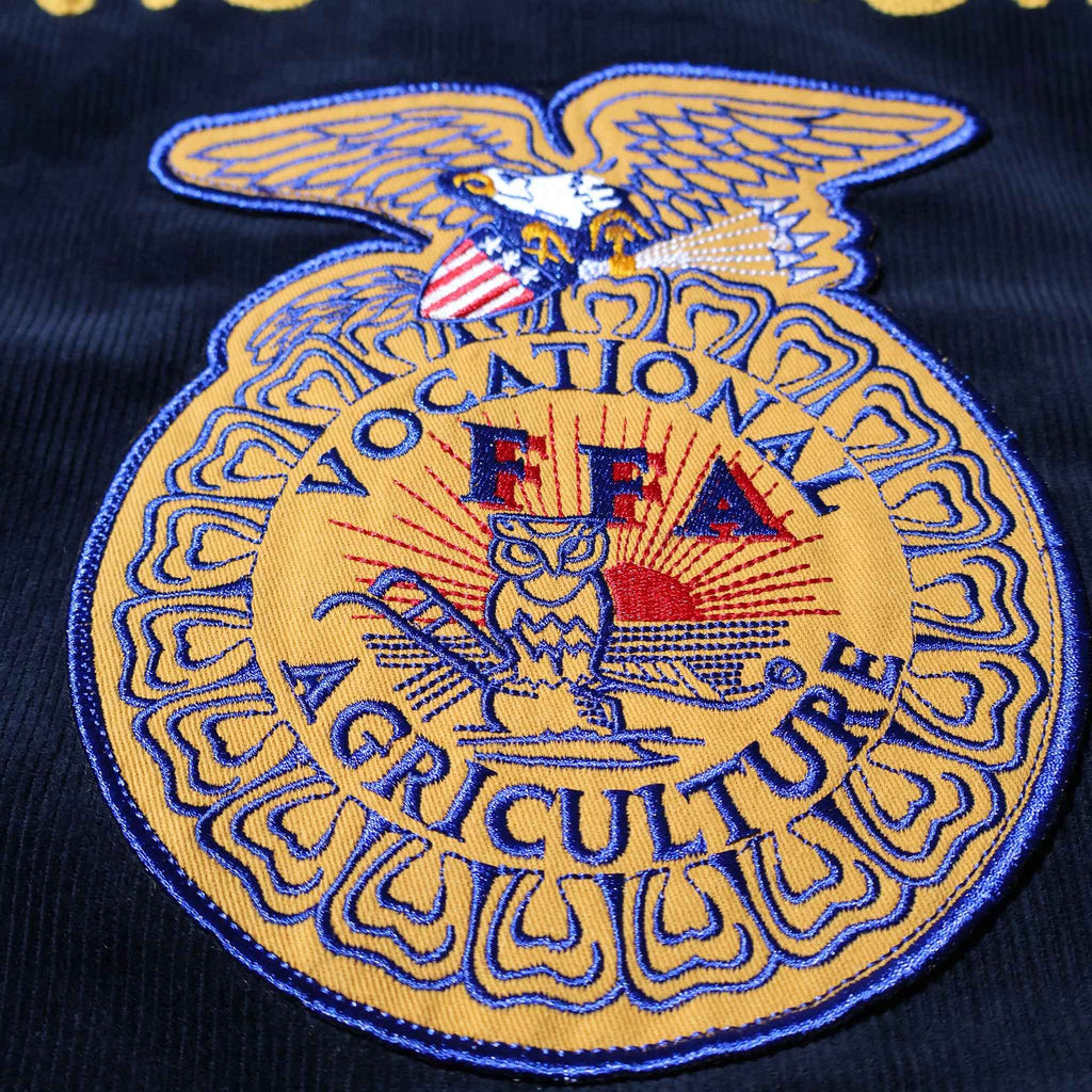 HOUSTON / 51448 CORDUROY EMBROIDERY JACKET (FFA) NAVY