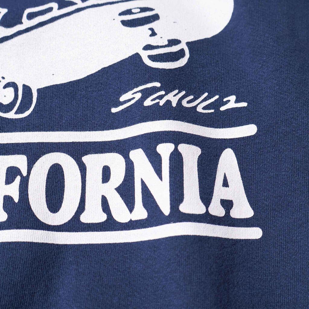 PEANUTS / PIGMENT CREW NECK SWEAT NAVY