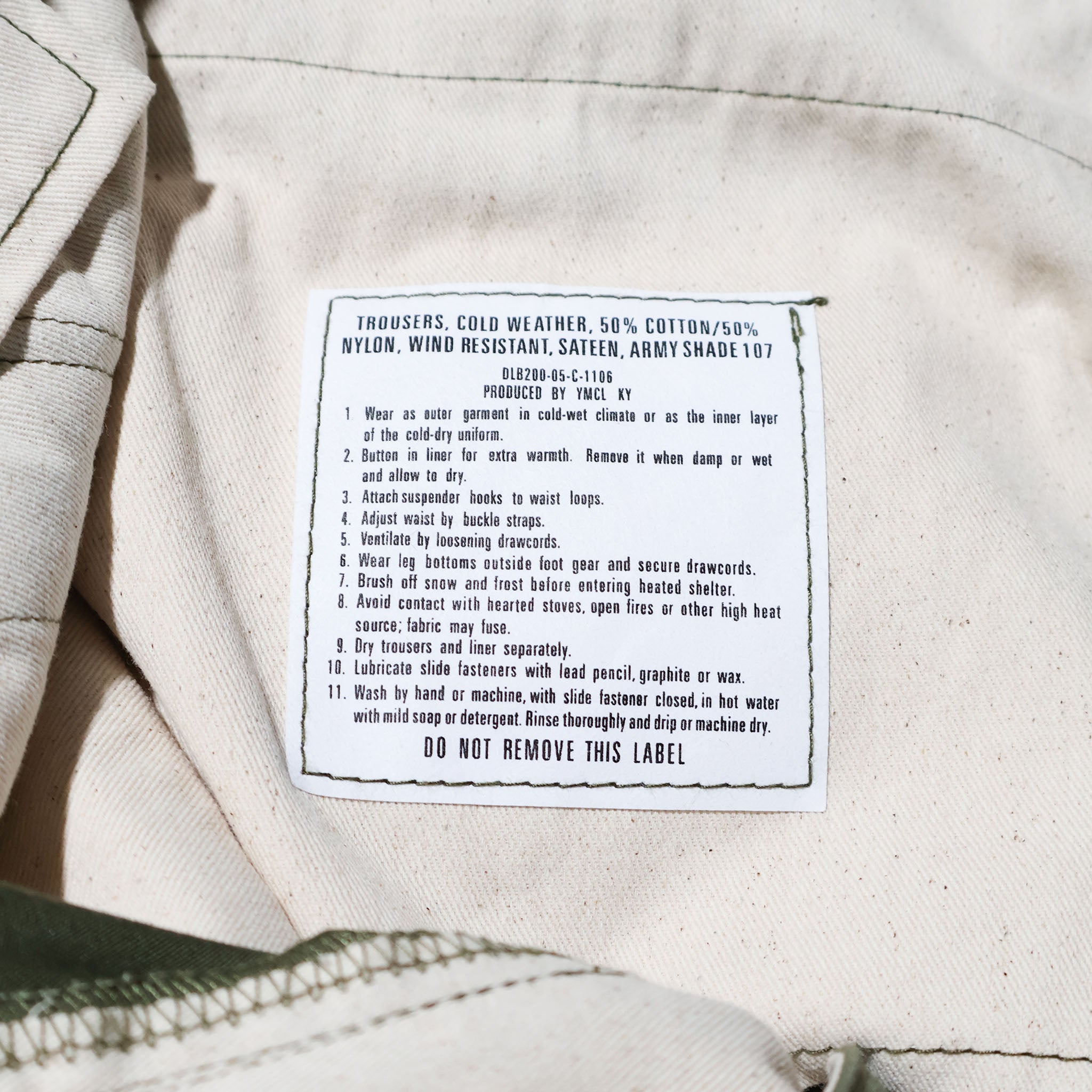 YMCLKY / TYPE M-65 FIELD PANTS