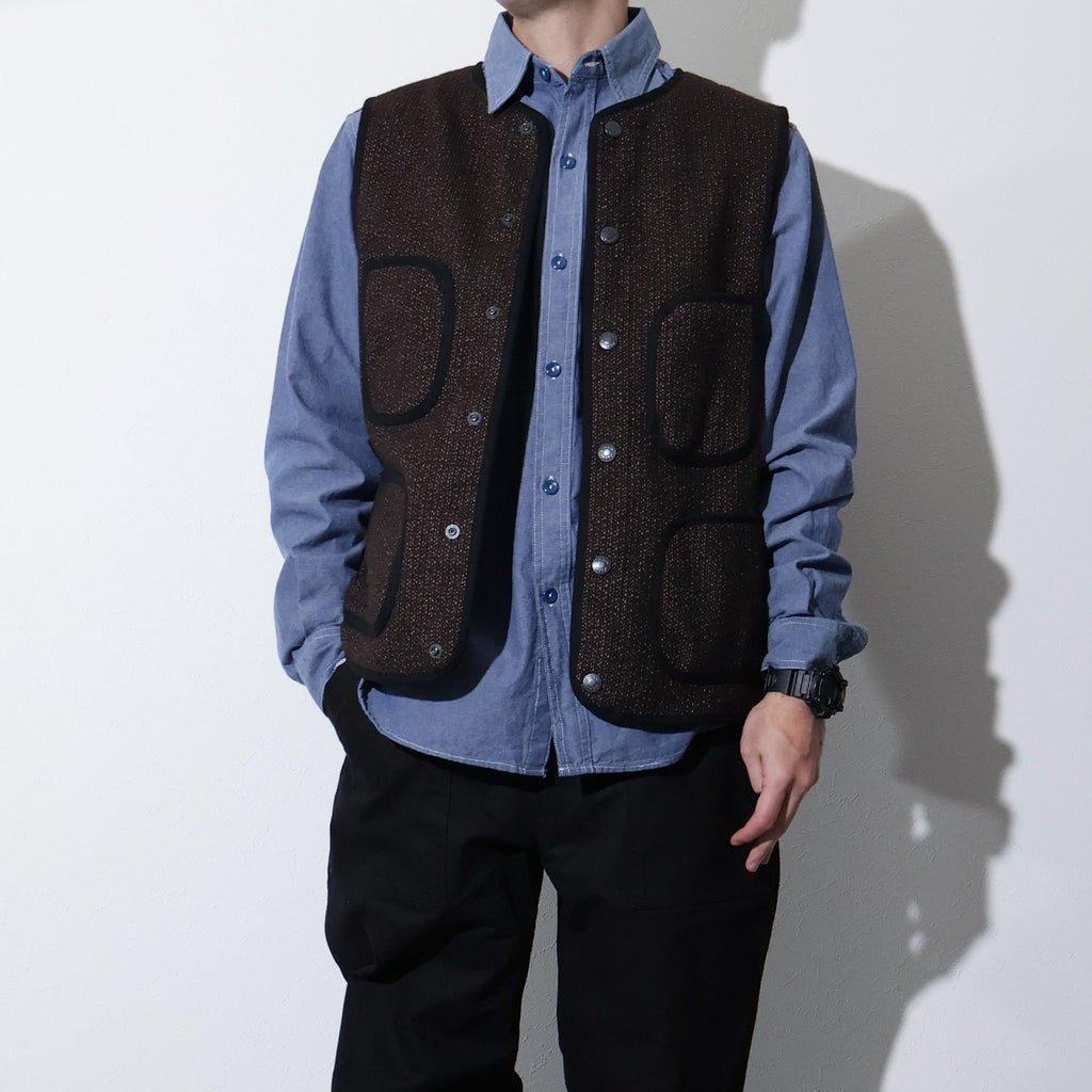 HOUSTON / 515645 BEACH CLOTH VEST MADE IN JAPAN - TRUTH