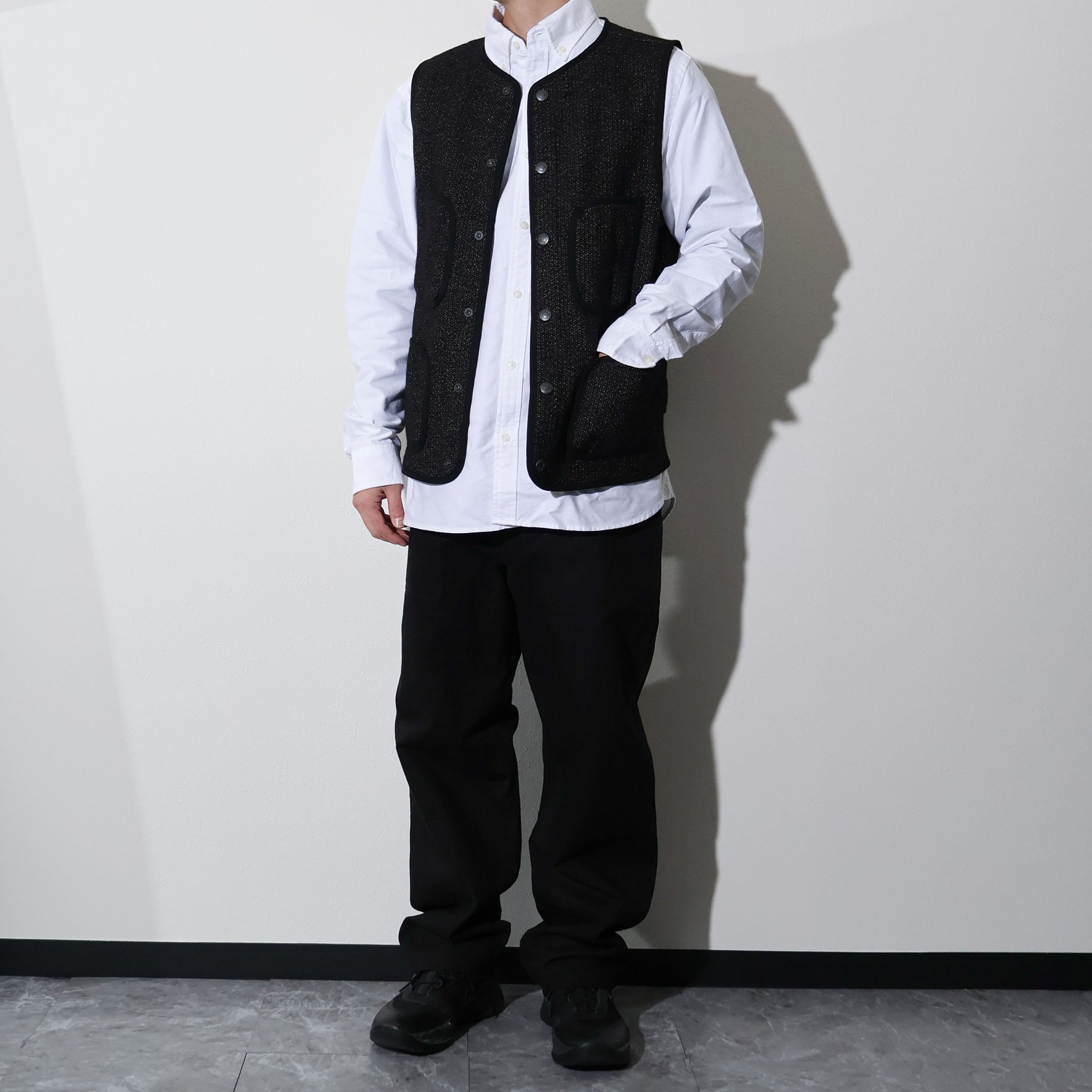 HOUSTON / 515645 BEACH CLOTH VEST MADE IN JAPAN - TRUTH