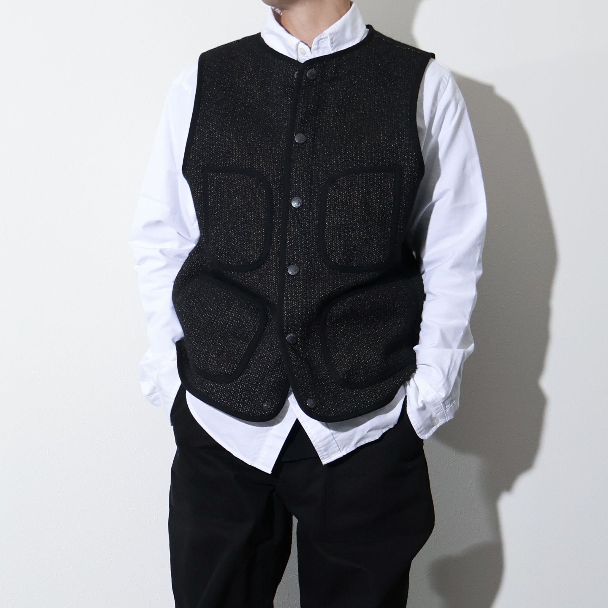 HOUSTON / 515645 BEACH CLOTH VEST MADE IN JAPAN - TRUTH