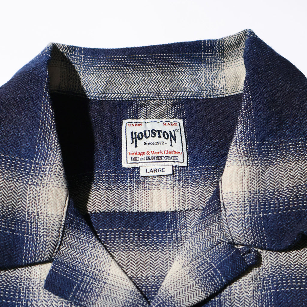 HOUSTON / 41272 INDIGO HB OMBRE CHECK L/S SHIRT - TRUTH