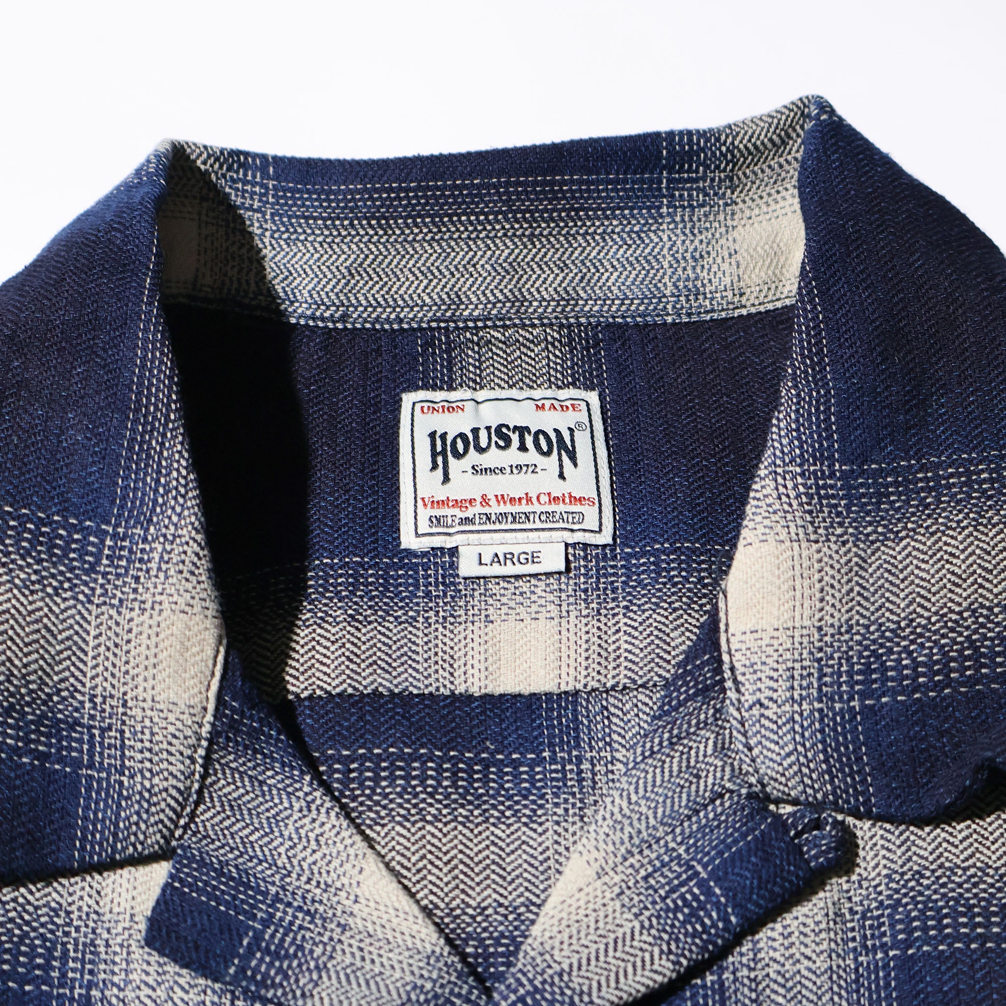 HOUSTON / 41272 INDIGO HB OMBRE CHECK L/S SHIRT - TRUTH