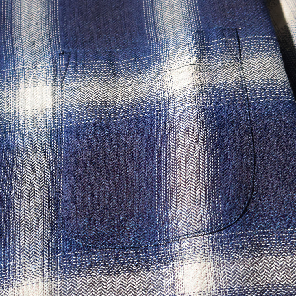 HOUSTON / 41272 INDIGO HB OMBRE CHECK L/S SHIRT - TRUTH