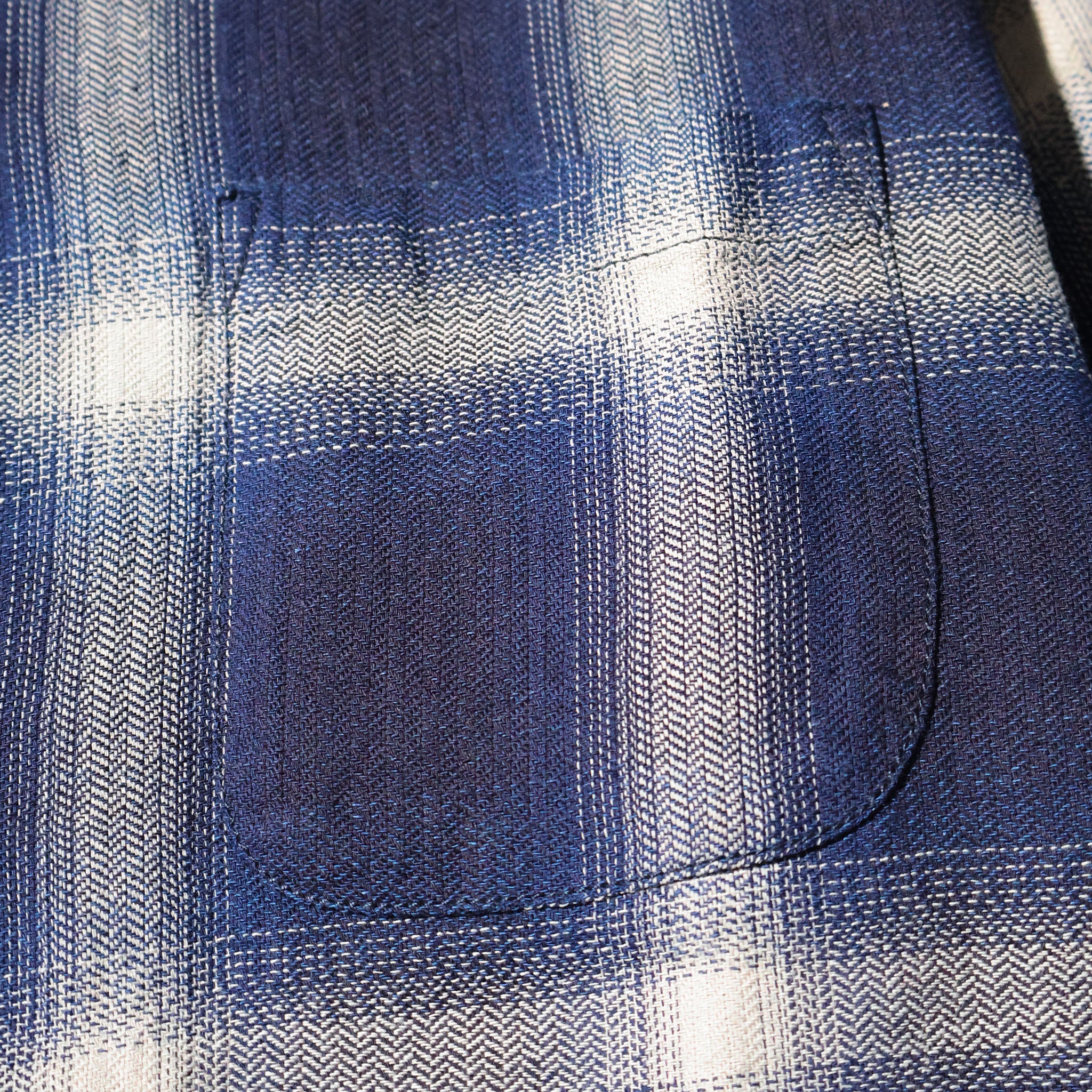 HOUSTON / 41272 INDIGO HB OMBRE CHECK L/S SHIRT - TRUTH