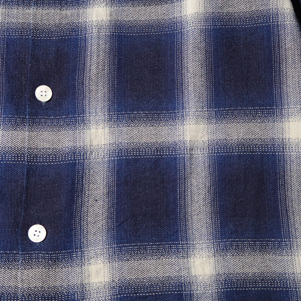 HOUSTON / 41272 INDIGO HB OMBRE CHECK L/S SHIRT