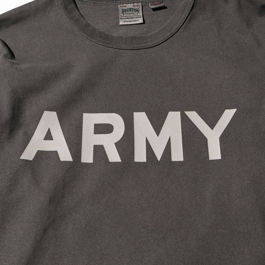 HOUSTON / 22392 PIGMENT U.S. COTTON PRINT TEE (REFLECTOR ARMY)