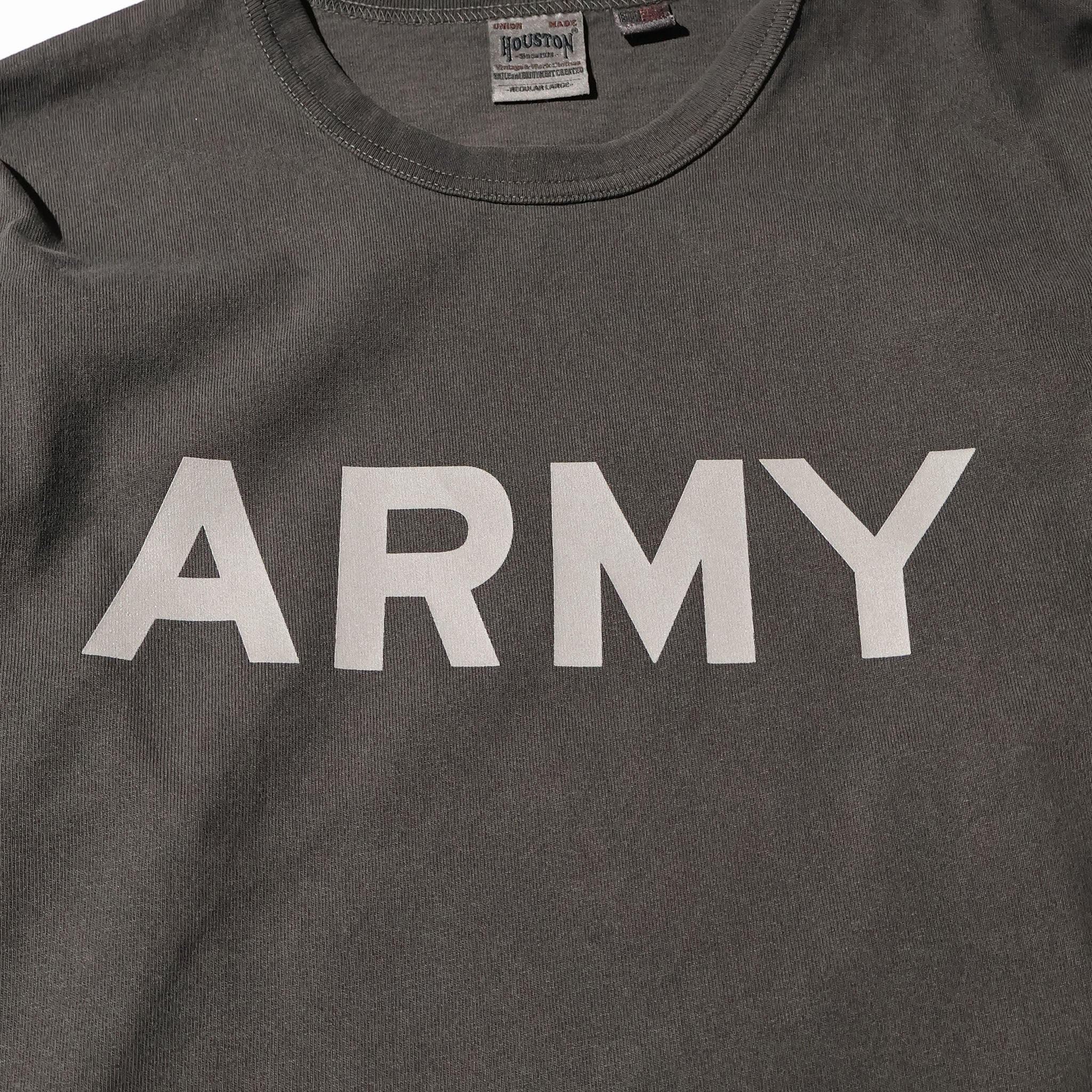 HOUSTON / 22392 PIGMENT U.S. COTTON PRINT TEE (REFLECTOR ARMY)