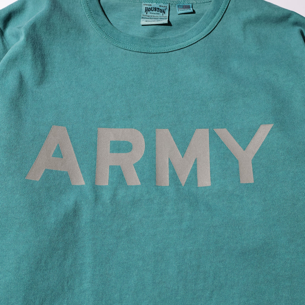 HOUSTON / 22392 PIGMENT U.S. COTTON PRINT TEE (REFLECTOR ARMY) - TRUTH